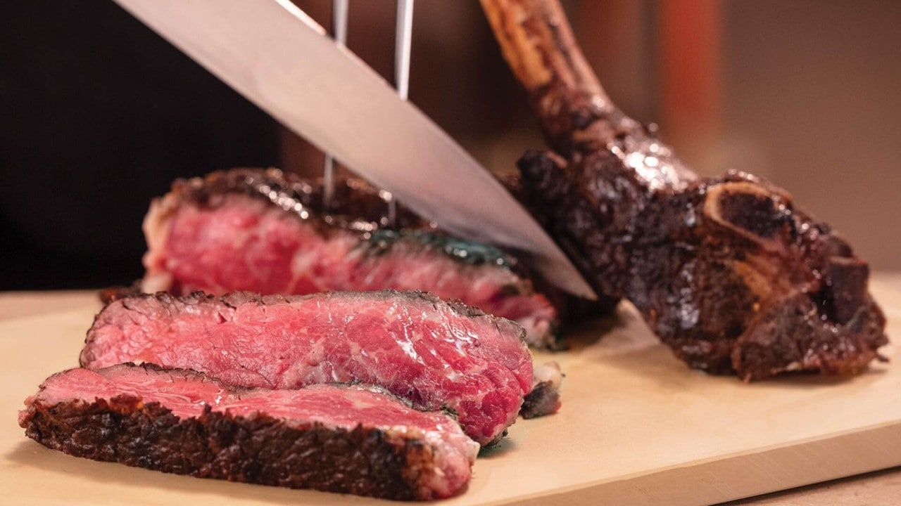 Steak cut into pieces at CUT Singapore, a western restaurant serving western cuisine in Singapore