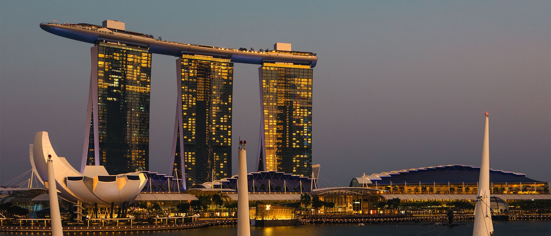 View of Marina Bay, with many top instagrammable spots in Singapore