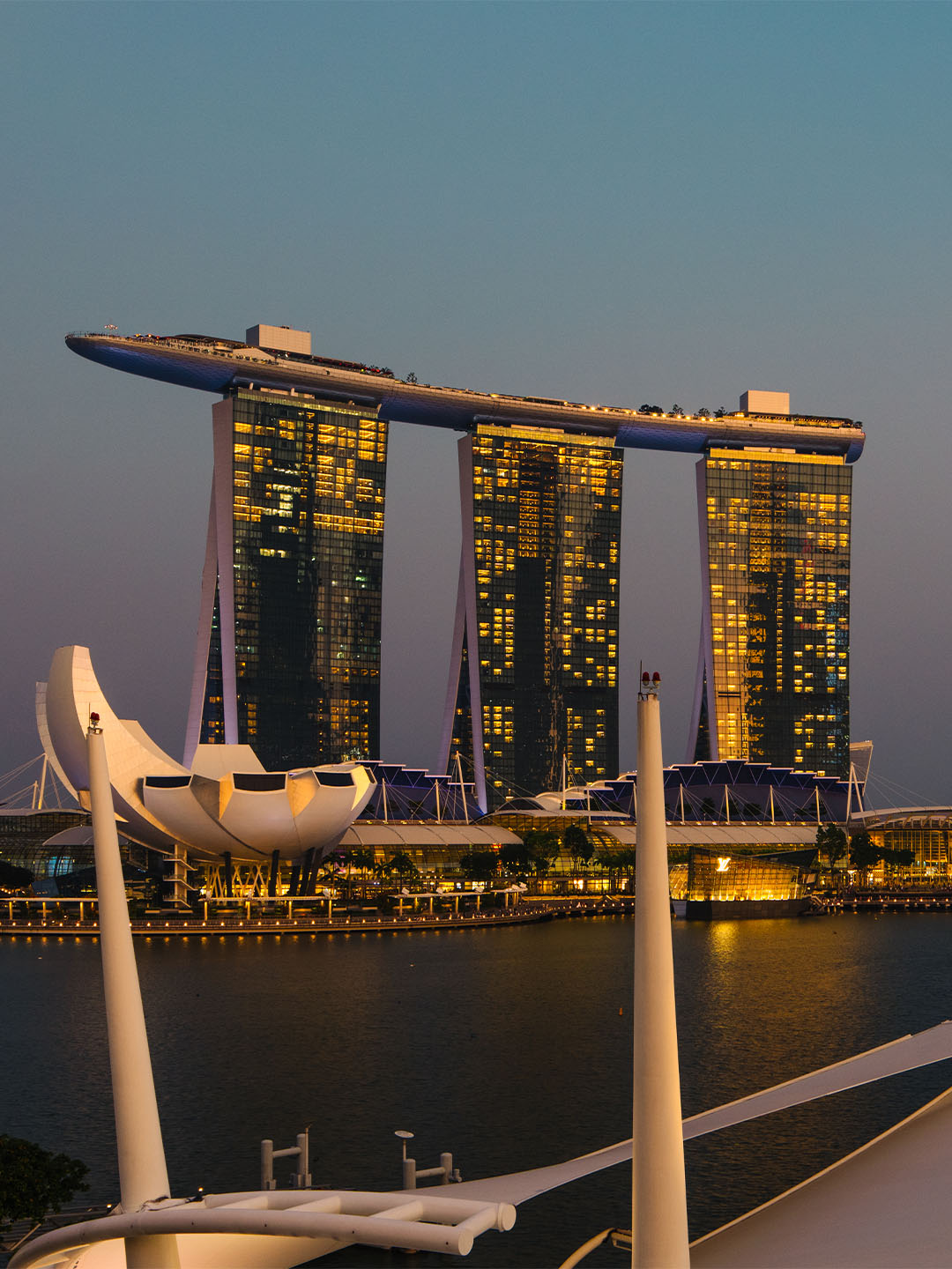 View of Marina Bay, with many top instagrammable spots in Singapore