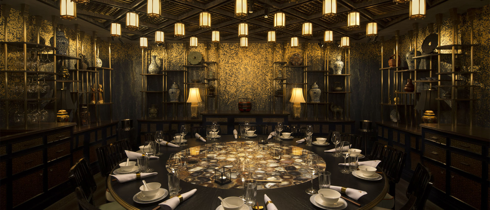 Private dining room at the best fine dining Chinese restaurant in Singapore