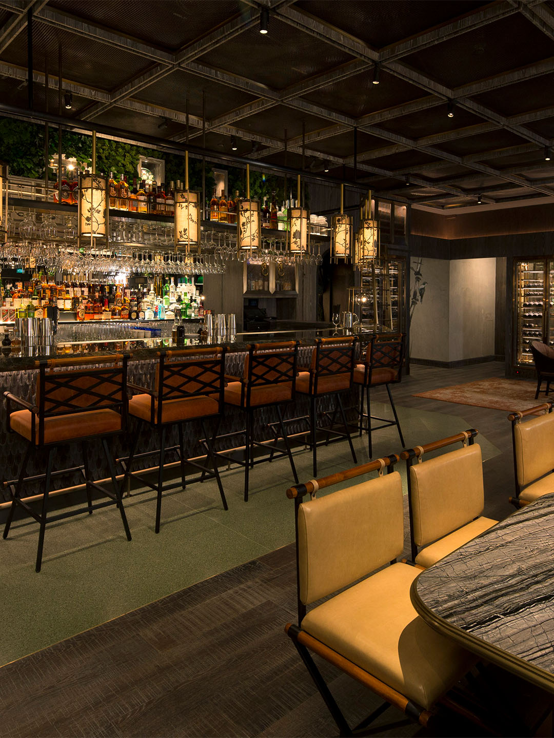 Bar table at the best bars in Singapore, at Marina Bay Sands