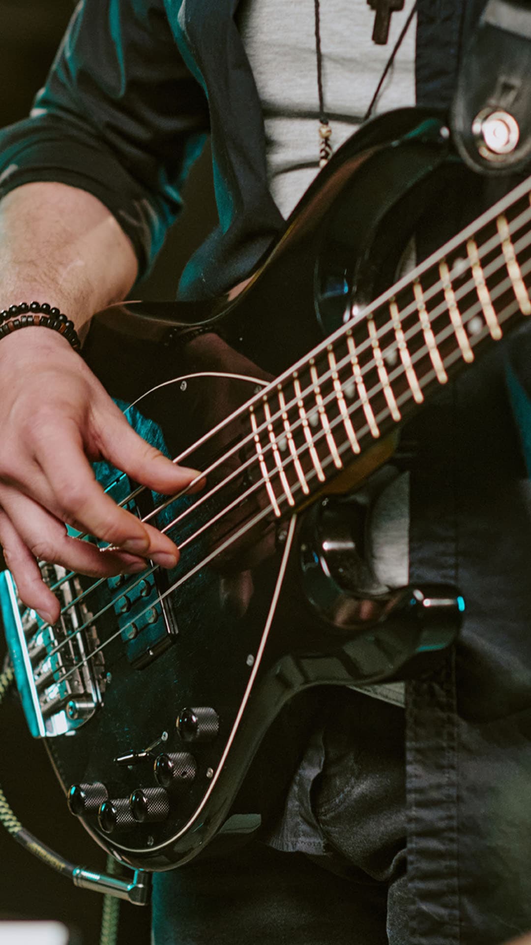 Live Band Performance with Electric Guitar