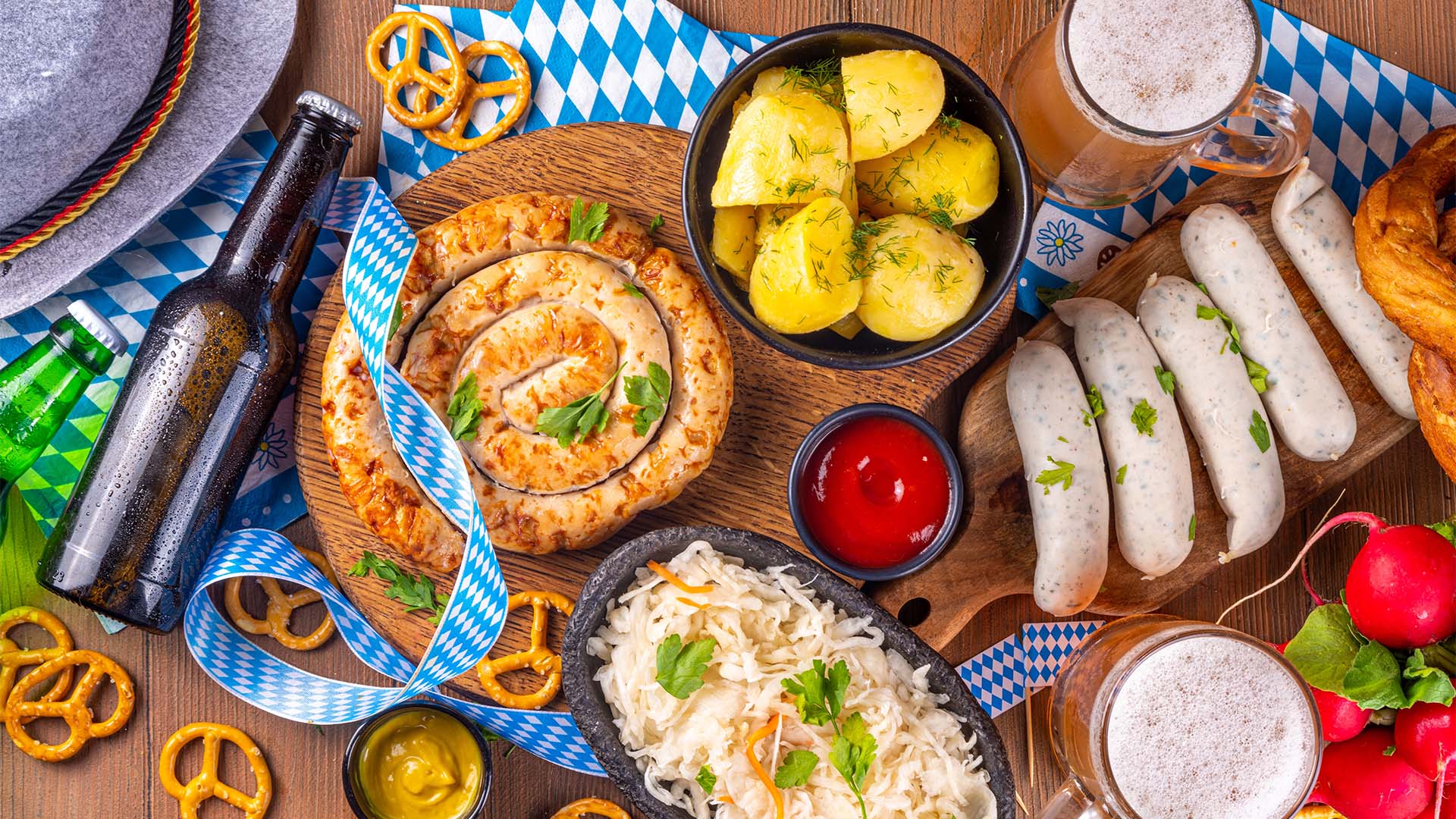 Traditional Bavarian cuisine for Oktoberfest 2024 in Singapore