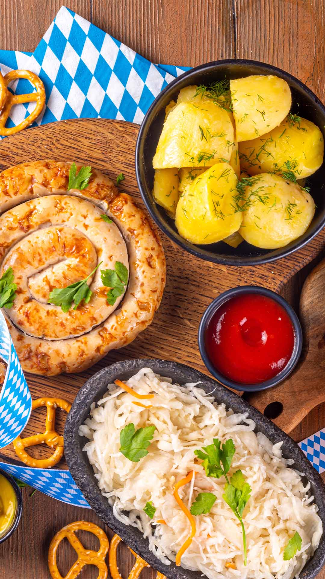 Traditional Bavarian cuisine for Oktoberfest 2024 in Singapore