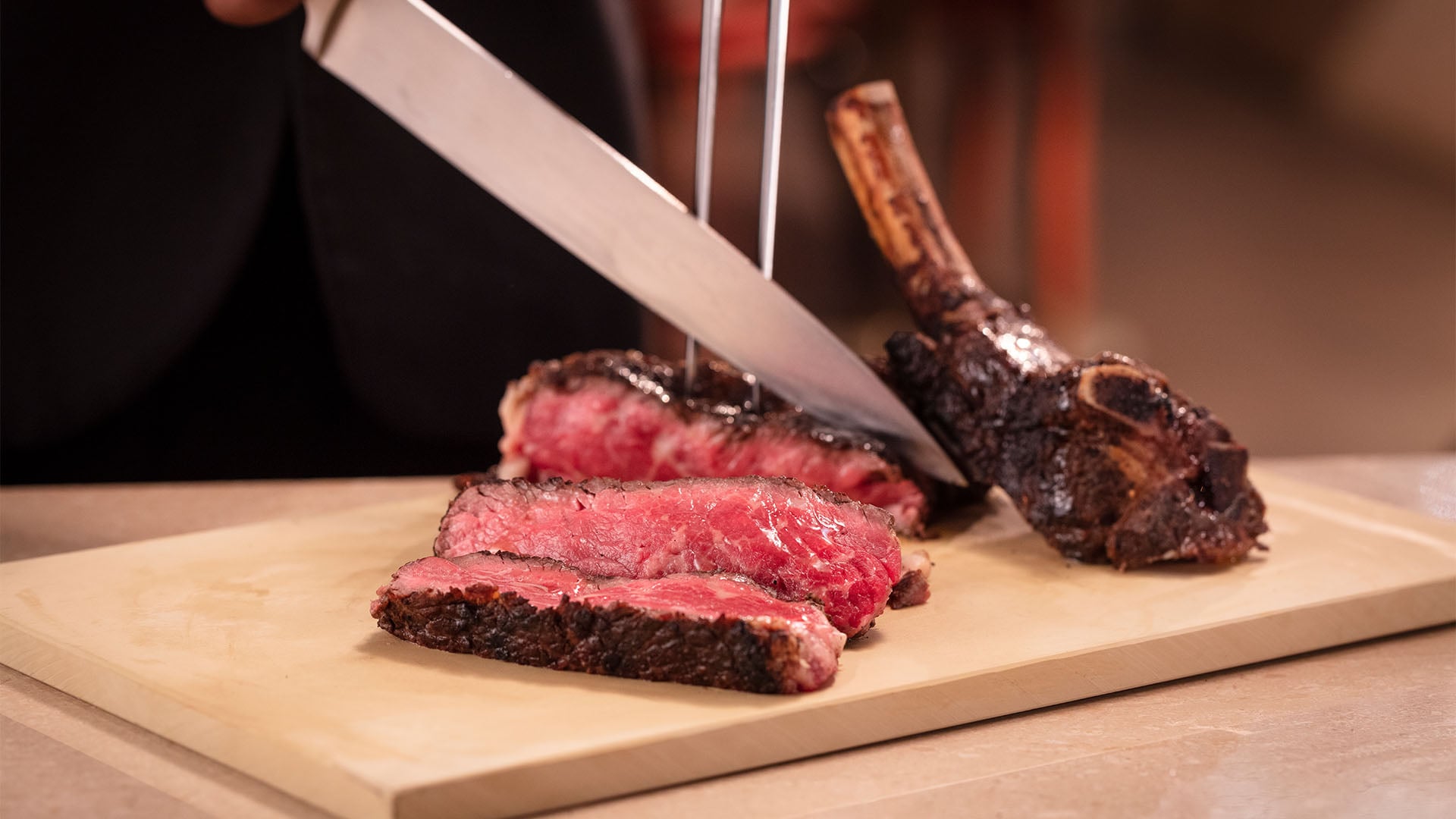 Steak for a romantic Valentine's Day dinner at CUT