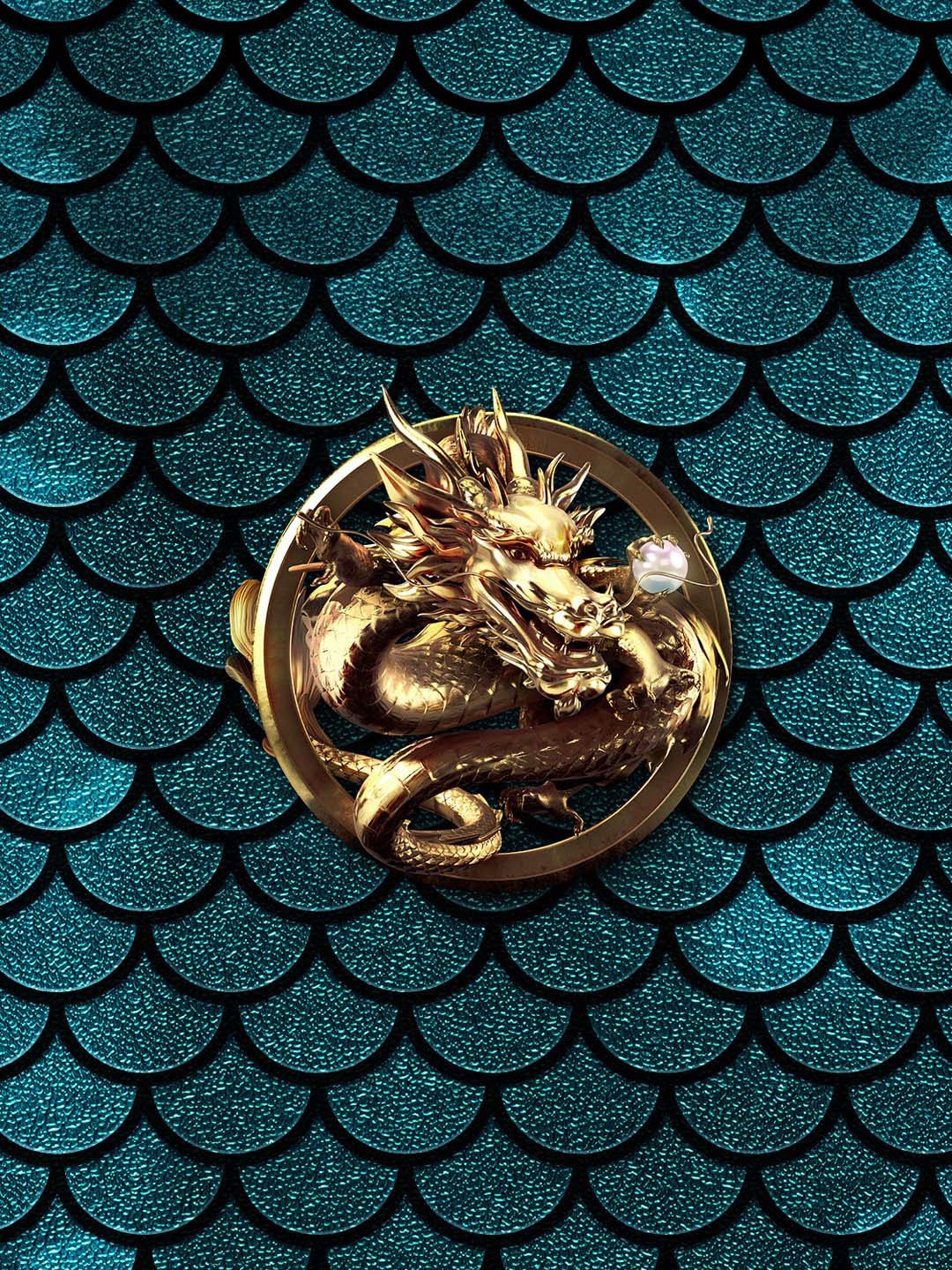 Dragon emblem to celebrate 2024 Lunar New Year with the Chinese zodiac forecast