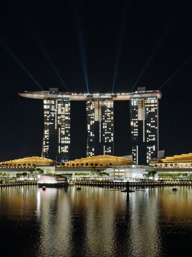 Marina Bay Sands leads the way for the first Christmas light-up around the Marina Bay precinct