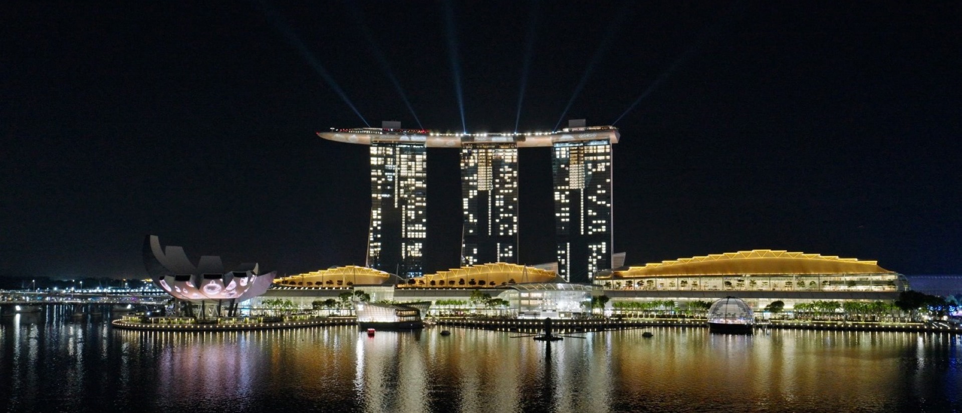 Marina Bay Sands leads the way for the first Christmas light-up around the Marina Bay precinct