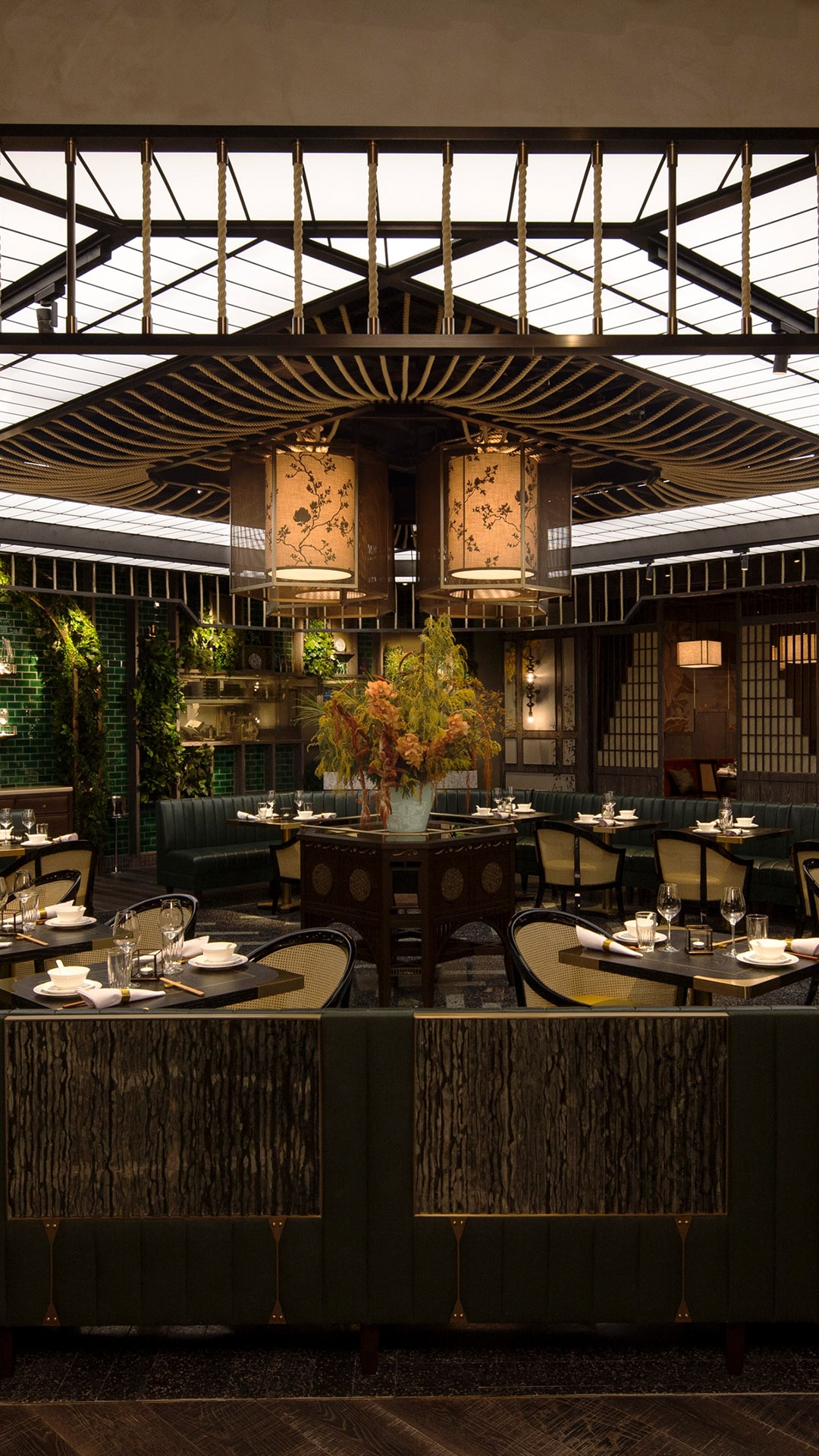 Interior of Mott32, a Chinese fine dining restaurant