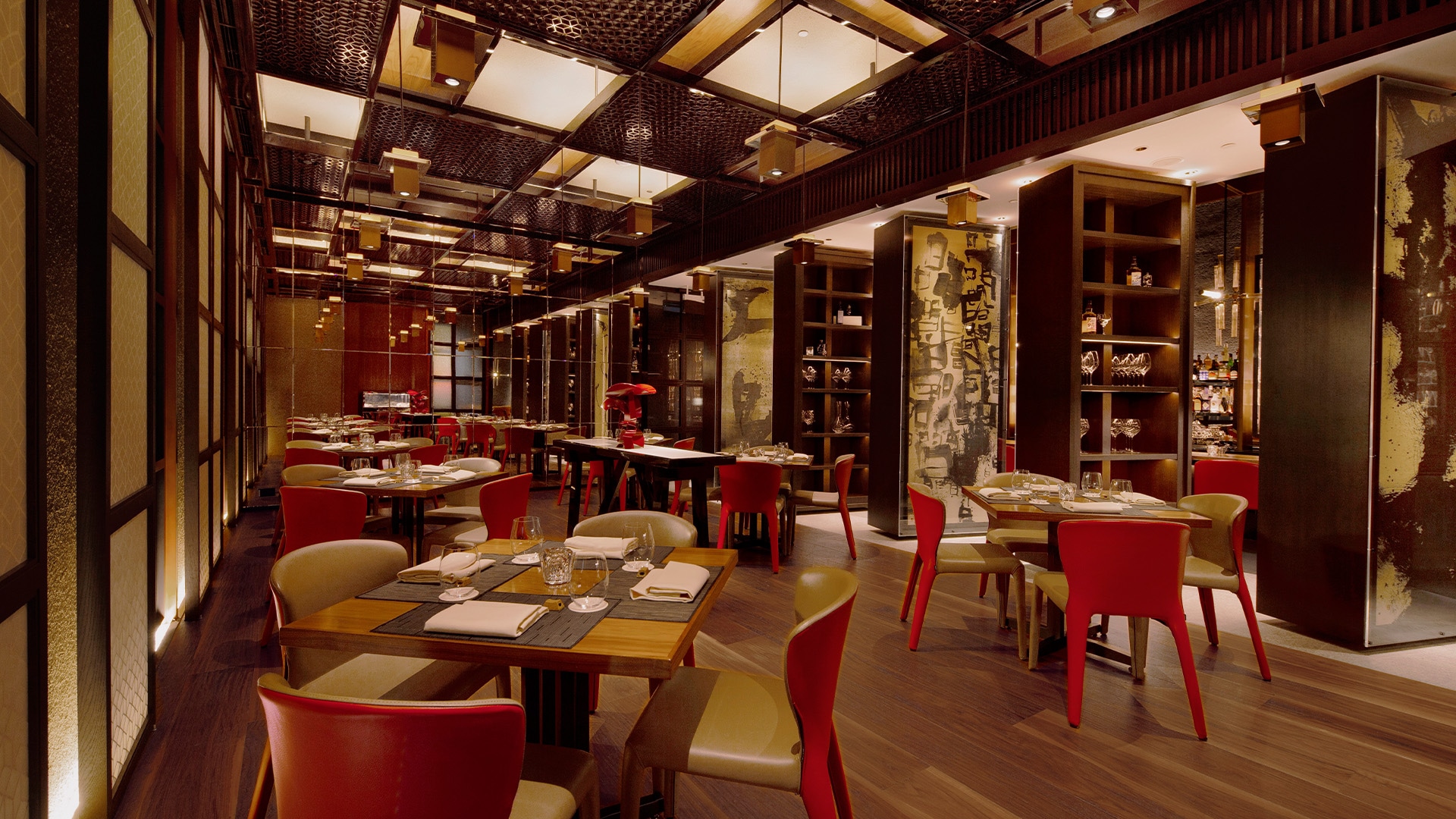 Interior of Waku Ghin, a Two Michelin Star restaurant