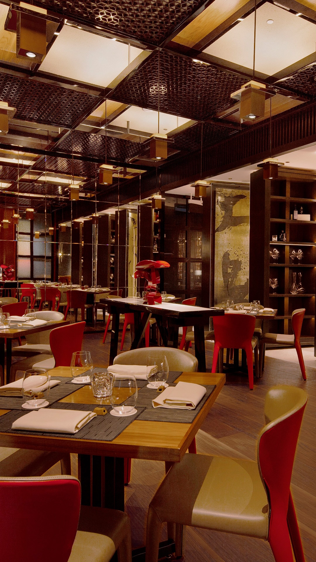 Interior of Waku Ghin, a Two Michelin Star restaurant