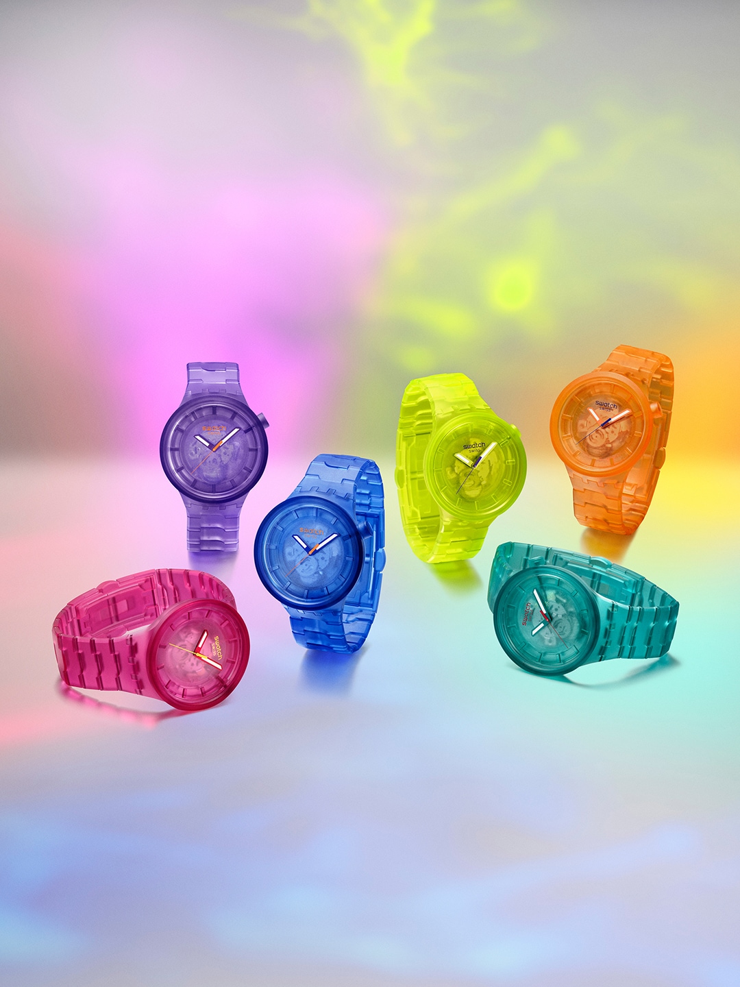 Swatch colorful watches sale