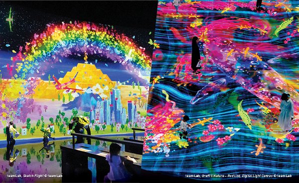 Future World: Where Art Meets Science and Digital Light Canvas by teamLab