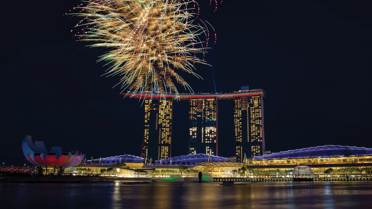 Singapore National Day celebrations at Marina Bay Sands